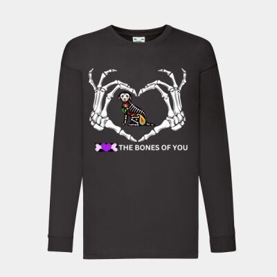 Long sleeved Love The Bones Of You Kid's T-shirt Thumbnail