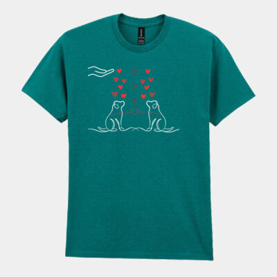 For The Love Of Two Dogs T-shirt Thumbnail