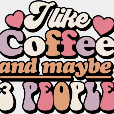 I like coffee and maybe 3 people SVG Thumbnail