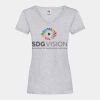 Women's valueweight v-neck T Thumbnail