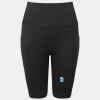 Women’s TriDri® ribbed seamless '3D Fit' cycle shorts Thumbnail
