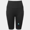 Women’s TriDri® ribbed seamless '3D Fit' cycle shorts Thumbnail