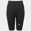 Women’s TriDri® ribbed seamless '3D Fit' cycle shorts Thumbnail