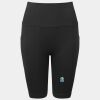 Women’s TriDri® ribbed seamless '3D Fit' cycle shorts Thumbnail